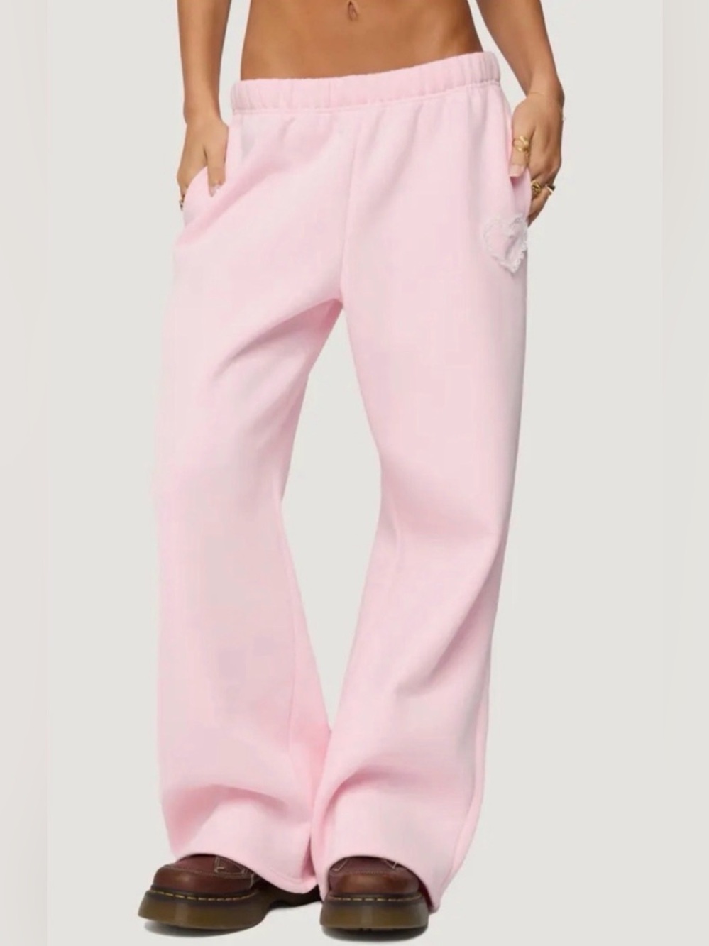 NWT Edikted Love Wide Leg Sweatpants Size XS